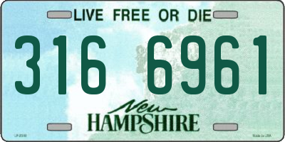 NH license plate 3166961