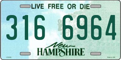 NH license plate 3166964