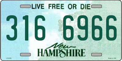 NH license plate 3166966