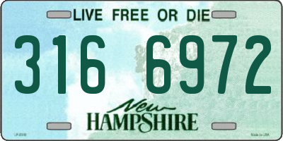 NH license plate 3166972