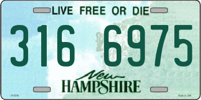 NH license plate 3166975