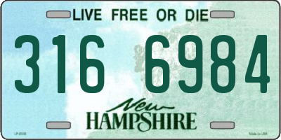 NH license plate 3166984