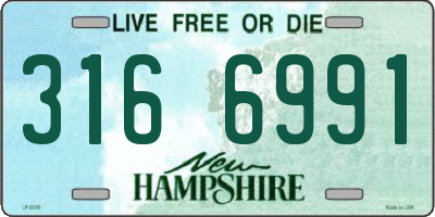 NH license plate 3166991