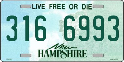 NH license plate 3166993