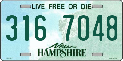 NH license plate 3167048
