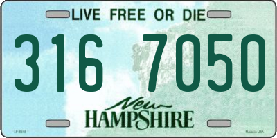 NH license plate 3167050