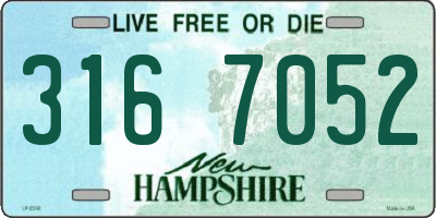 NH license plate 3167052