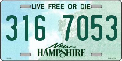 NH license plate 3167053