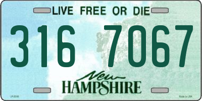 NH license plate 3167067
