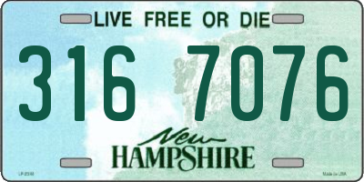NH license plate 3167076