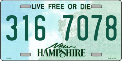 NH license plate 3167078