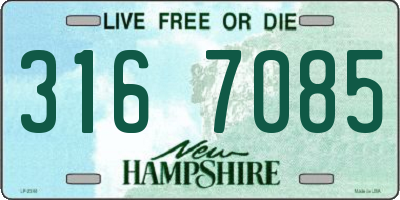 NH license plate 3167085