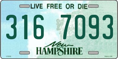 NH license plate 3167093
