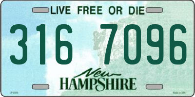 NH license plate 3167096