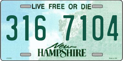 NH license plate 3167104