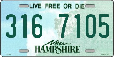NH license plate 3167105