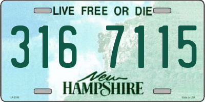 NH license plate 3167115