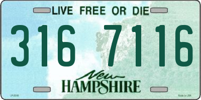 NH license plate 3167116