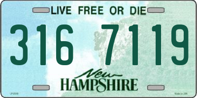 NH license plate 3167119