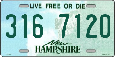 NH license plate 3167120