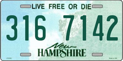 NH license plate 3167142