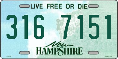 NH license plate 3167151