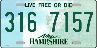 NH license plate 3167157