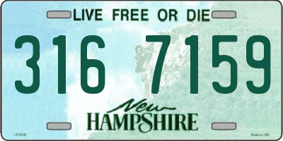 NH license plate 3167159
