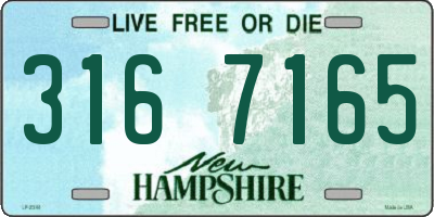 NH license plate 3167165