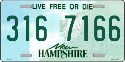 NH license plate 3167166
