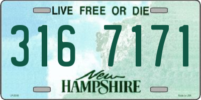 NH license plate 3167171