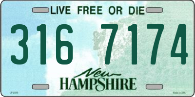 NH license plate 3167174