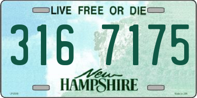 NH license plate 3167175