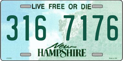 NH license plate 3167176