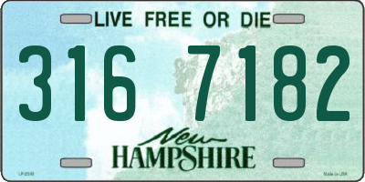 NH license plate 3167182