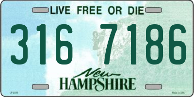 NH license plate 3167186