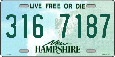 NH license plate 3167187