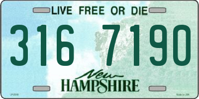 NH license plate 3167190