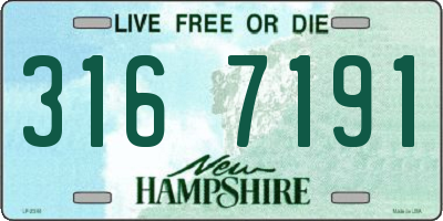 NH license plate 3167191