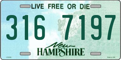 NH license plate 3167197