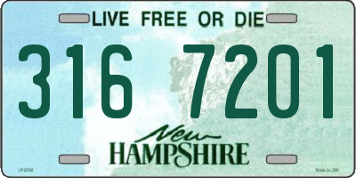 NH license plate 3167201