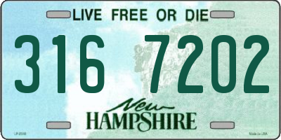NH license plate 3167202