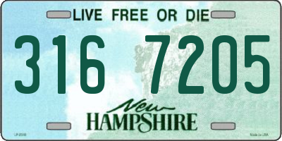 NH license plate 3167205