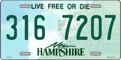 NH license plate 3167207