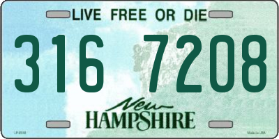 NH license plate 3167208