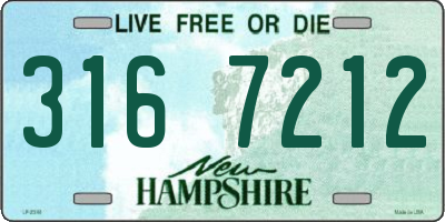 NH license plate 3167212