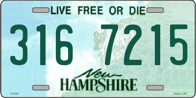 NH license plate 3167215