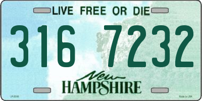 NH license plate 3167232