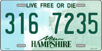 NH license plate 3167235