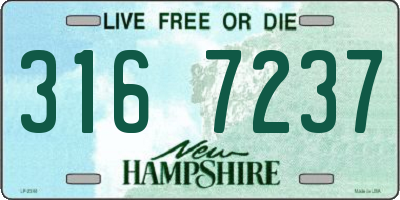 NH license plate 3167237